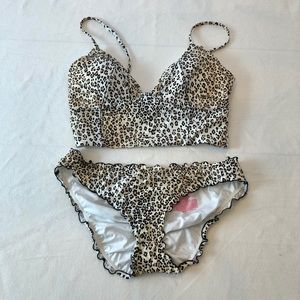 Leopard Print Bikini Set